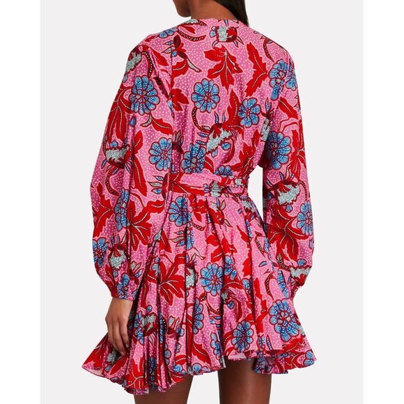 🆕RHODE Emma Floral Print Poplin Mini Dress Size Medium - Picture 3 of 13